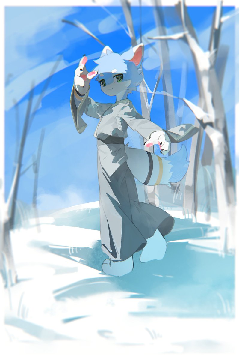 雪地配古风～