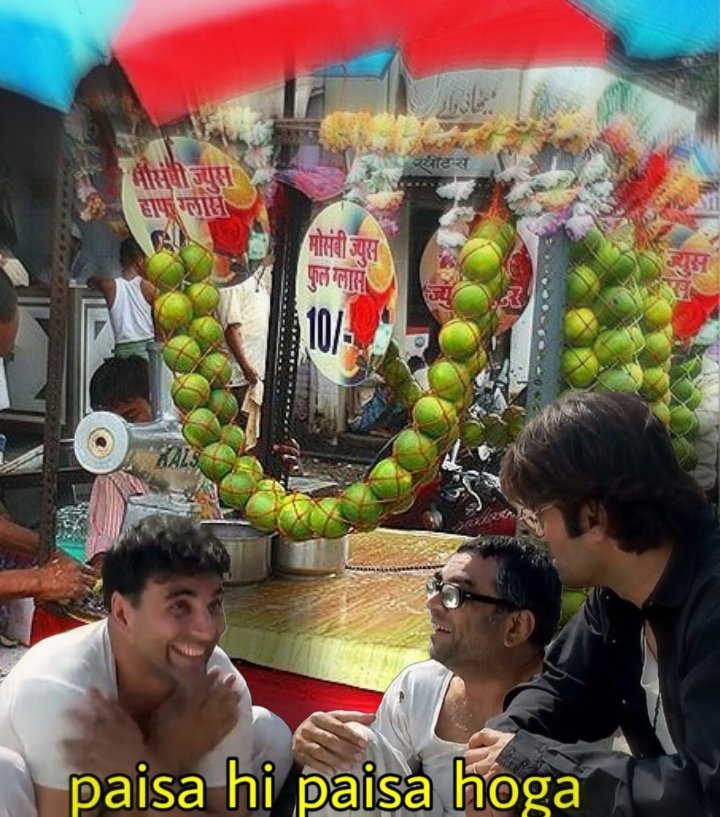 Juice vendors during summer .