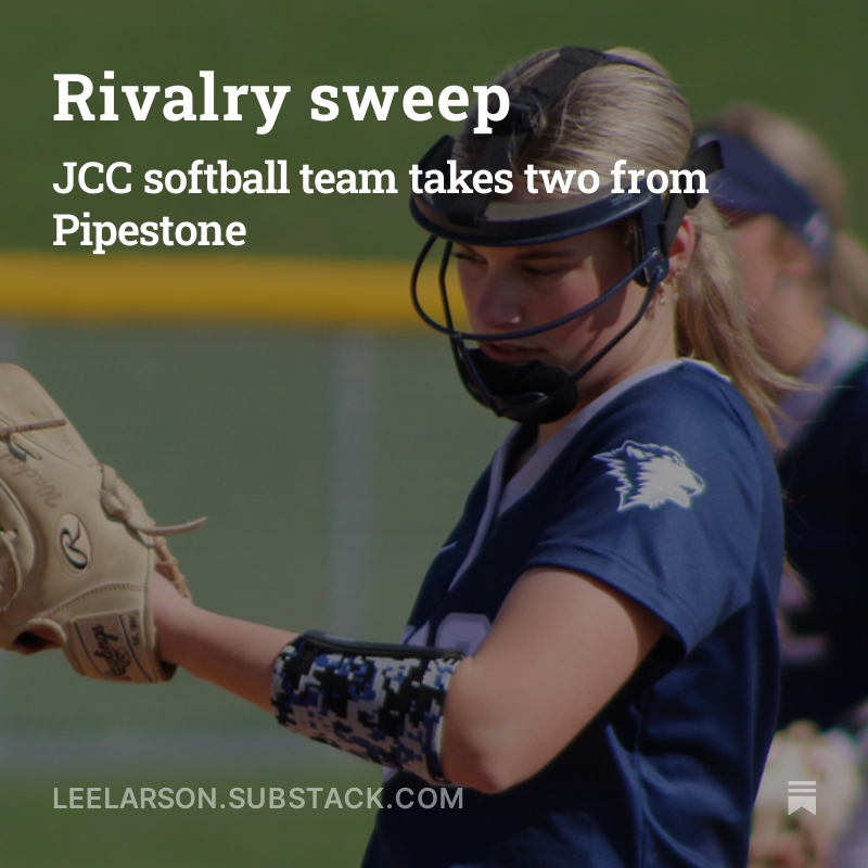 JCC softball team sweeps Pipestone
open.substack.com/pub/leelarson/…