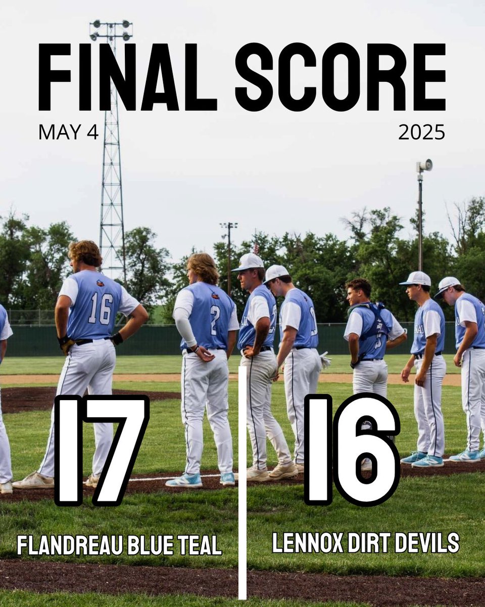 The Blue Teal come from behind to steal a season opening victory on a walkoff hit 17-16!!!