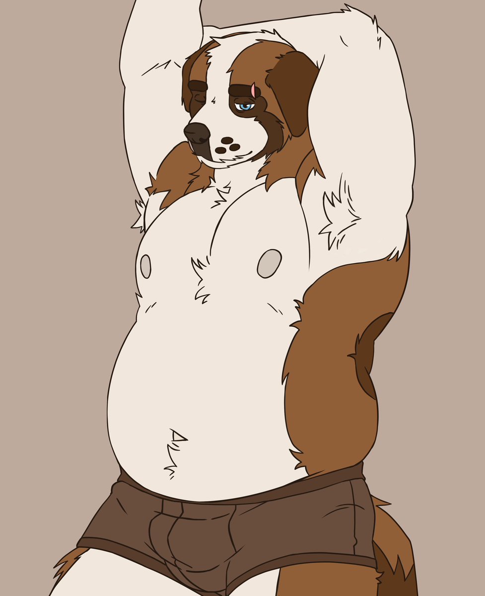 Hyenarose3's tweet photo. Imagine waking up to see this, catching a glimpse of Mr Bront stretching before getting ready for the day, shout out to @Funky__Mutt for assisting with anatomy! https://t.co/iaEANwlqtU