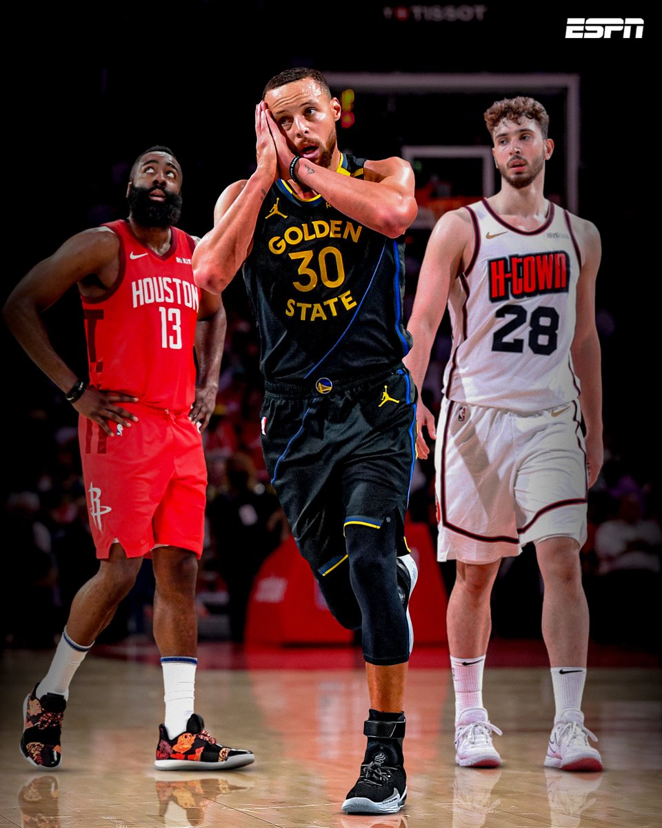 THE WARRIORS ARE 5-0 IN PLAYOFF SERIES VS. THE ROCKETS ALL-TIME 😳