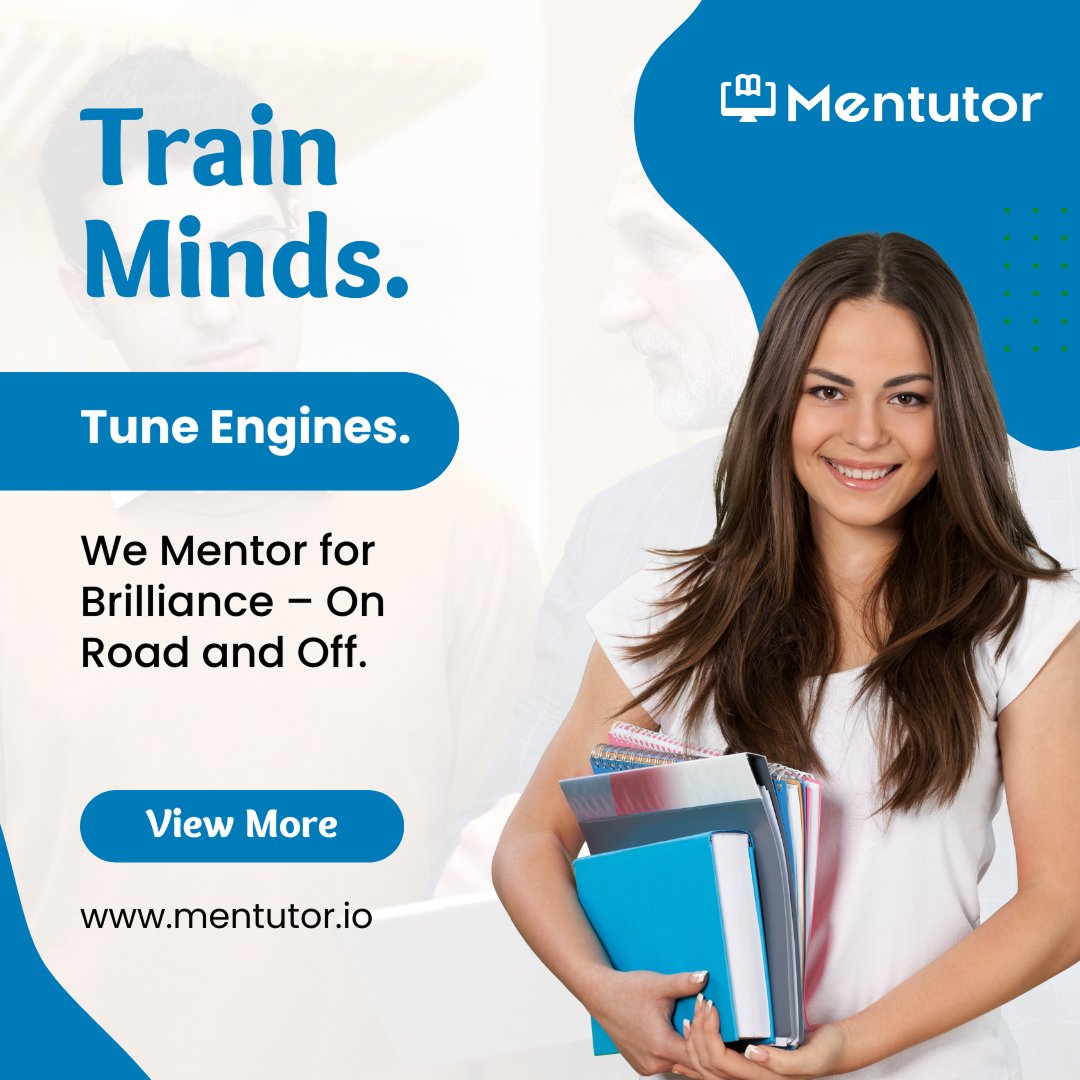 mentutor's tweet image. 🚗 Train Minds. Tune Engines. 🧠

🔹 Skill-building for life and driving
🔹 Expert mentors for total growth
🔹 Road safety &amp;amp; mindset coaching

For more information!
Visit us: mentutor.io

#Mentutor #MentorForSuccess #MindAndMachine #SkillUp #DriveWithPurpose