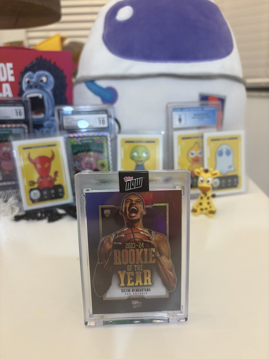 I wanted to give a huge shoutout to <a href="/veefriends/">VeeFriends</a> <a href="/Whatnot/">Whatnot</a> <a href="/garyvee/">Gary Vaynerchuk</a> <a href="/VeeFriendsCards/">VeeFriends Cards</a>  I won my first giveaway on @VeeFriends Stream on <a href="/Whatnot/">Whatnot</a> and my FIRST  Victor Wembanyama  Rookie card!🔥