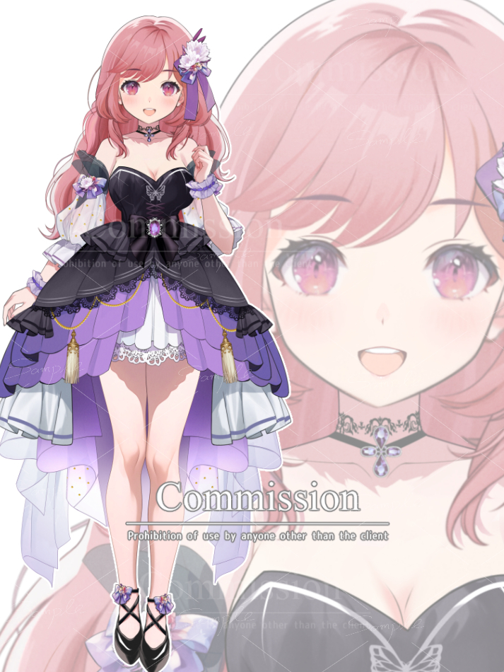 Commission💜
 #Vtuber #art