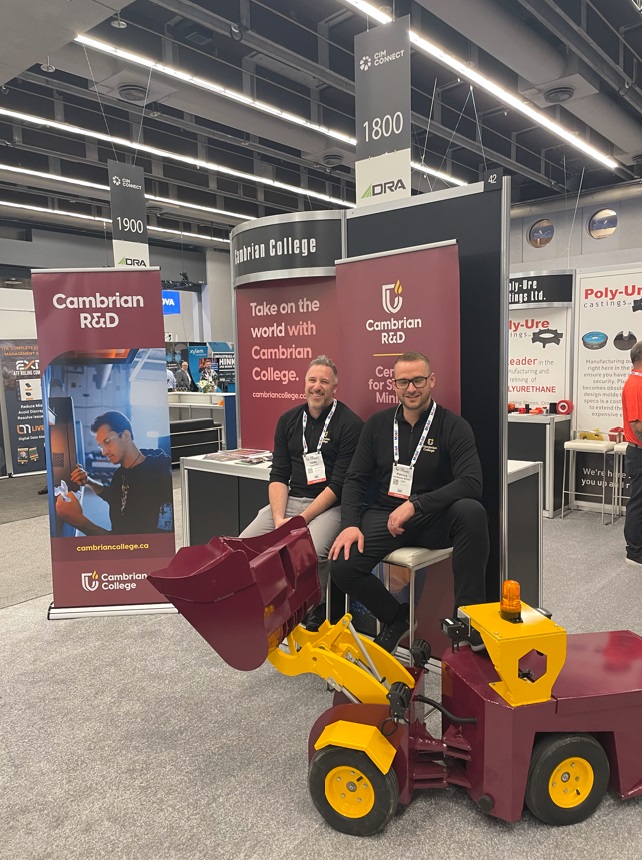 Cambrian College is excited to be at CIM CONNECT as part of the Northern Ontario Mining Showcase!

Learn how the Centre for Smart Mining helps companies secure R&amp;D funding, accelerate innovation with our Vale EV Lab, and strengthen teams through corporate training and workforce