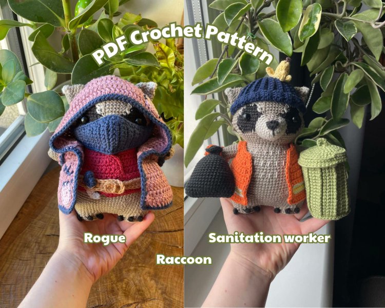 MangledMelzy's tweet image. I just received Sanitation Worker and Rogue Raccoon PDF Crochet Amigurumi Pattern from Anonymous via Throne. Thank you! throne.com/mangledmelzy #Wishlist #Throne
