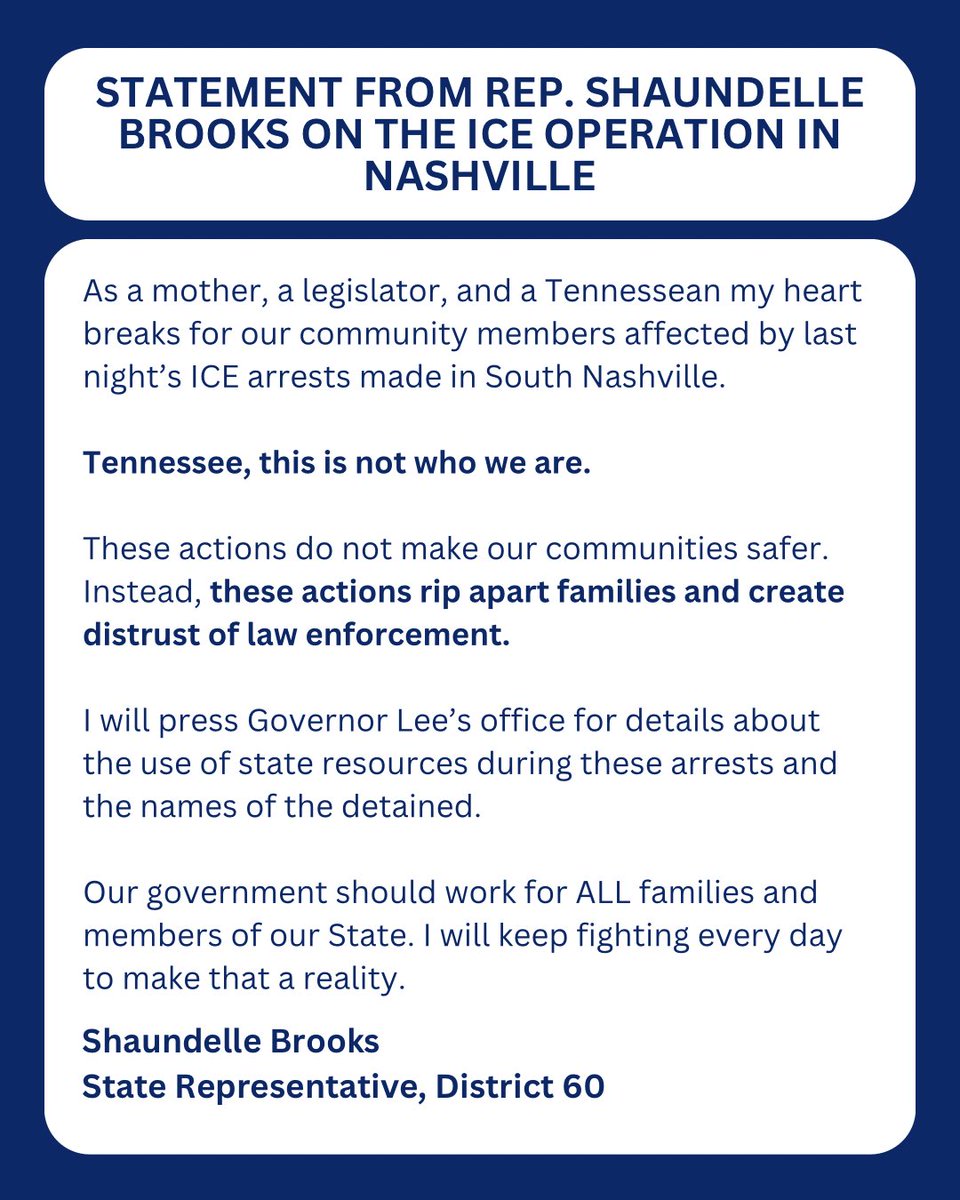 The Tennessee Holler (@thetnholler) on Twitter photo Nashville Rep. <a href="/Natrixdreammom/">Rep. Shaundelle Brooks</a> Shaundelle Brooks (D): “Tennessee, this is not who we are.” Nashville Rep. <a href="/Natrixdreammom/">Rep. Shaundelle Brooks</a> Shaundelle Brooks (D): “Tennessee, this is not who we are.”