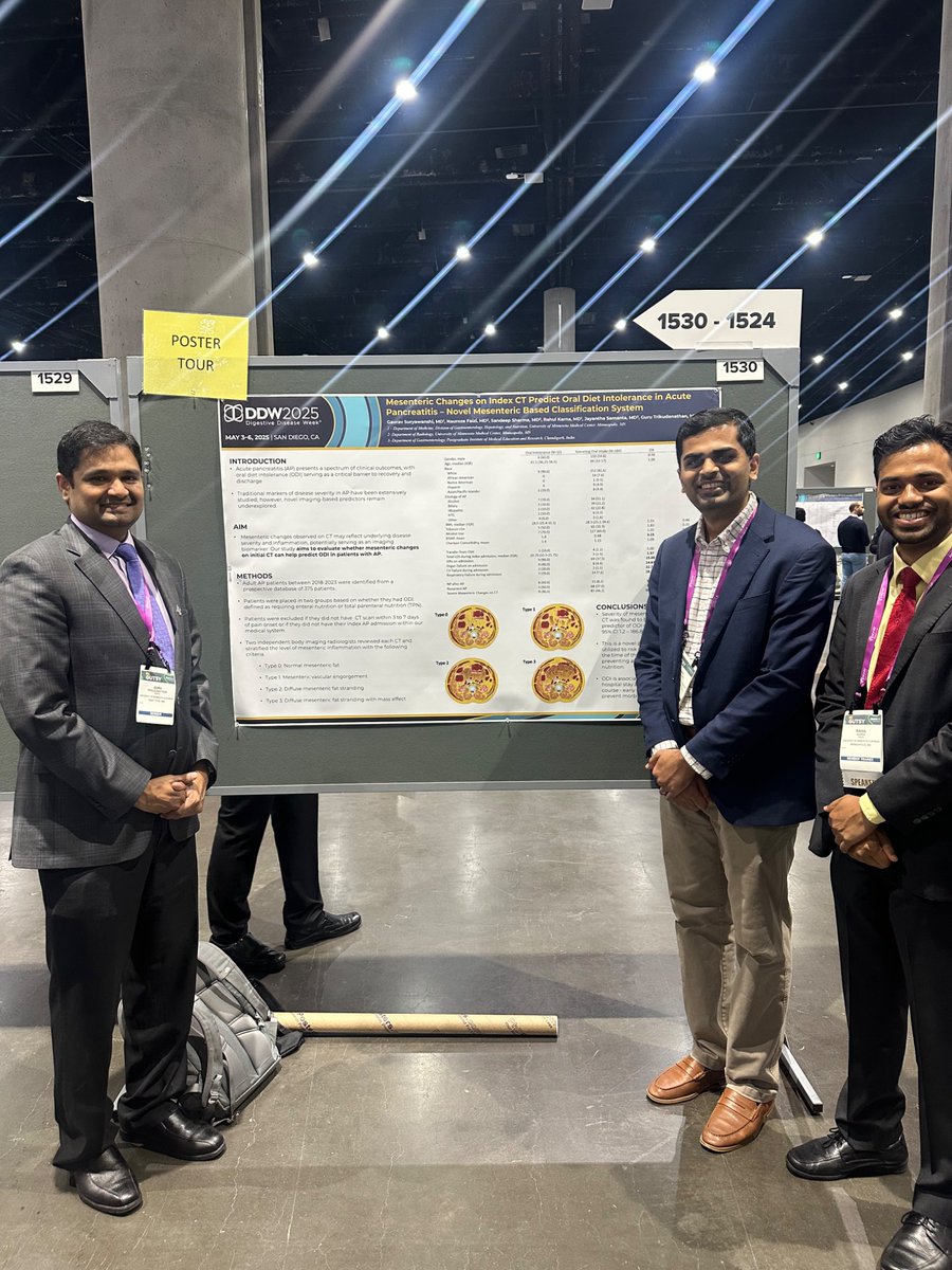 Rahul Karna, MD (@rahulkarnamd) on Twitter photo Congratulations <a href="/gsuryaw94/">Gaurav Suryawanshi</a> on amazing presentation on Acute Panc. & selected for poster tour 🎉
<a href="/DDWMeeting/">Digestive Disease Week</a> <a href="/ASGEendoscopy/">ASGE GI Endoscopy</a> <a href="/UMN_GIHep/">GI & Hepatology Division - University of Minnesota</a> <a href="/Samanta_JayPGI/">Samanta Jayanta</a> Congratulations <a href="/gsuryaw94/">Gaurav Suryawanshi</a> on amazing presentation on Acute Panc. & selected for poster tour 🎉
<a href="/DDWMeeting/">Digestive Disease Week</a> <a href="/ASGEendoscopy/">ASGE GI Endoscopy</a> <a href="/UMN_GIHep/">GI & Hepatology Division - University of Minnesota</a> <a href="/Samanta_JayPGI/">Samanta Jayanta</a>