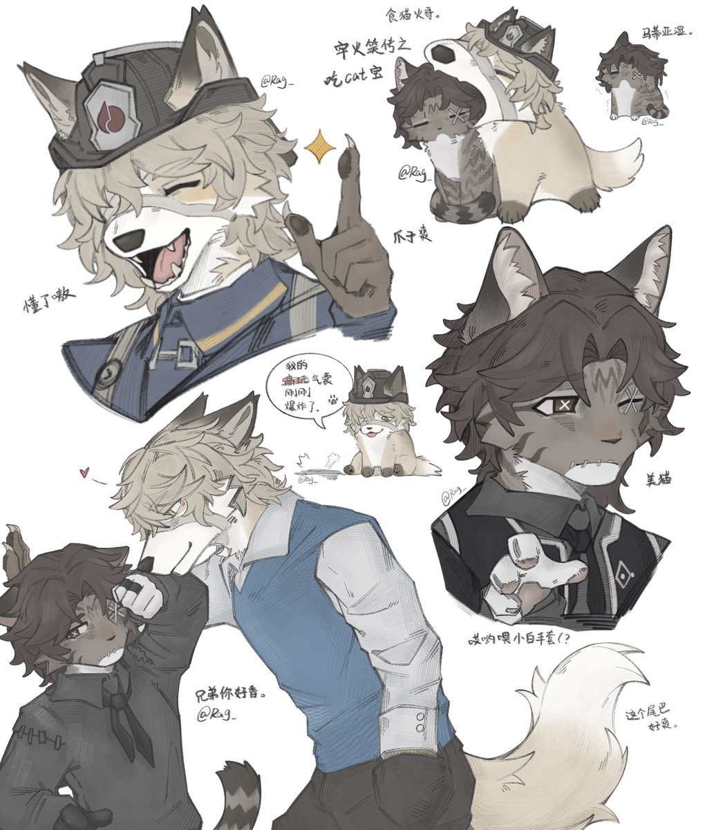 RaggedClouds's tweet image. #フロマティ #florimatt #火偶 #第五人格 
🦊 🐱