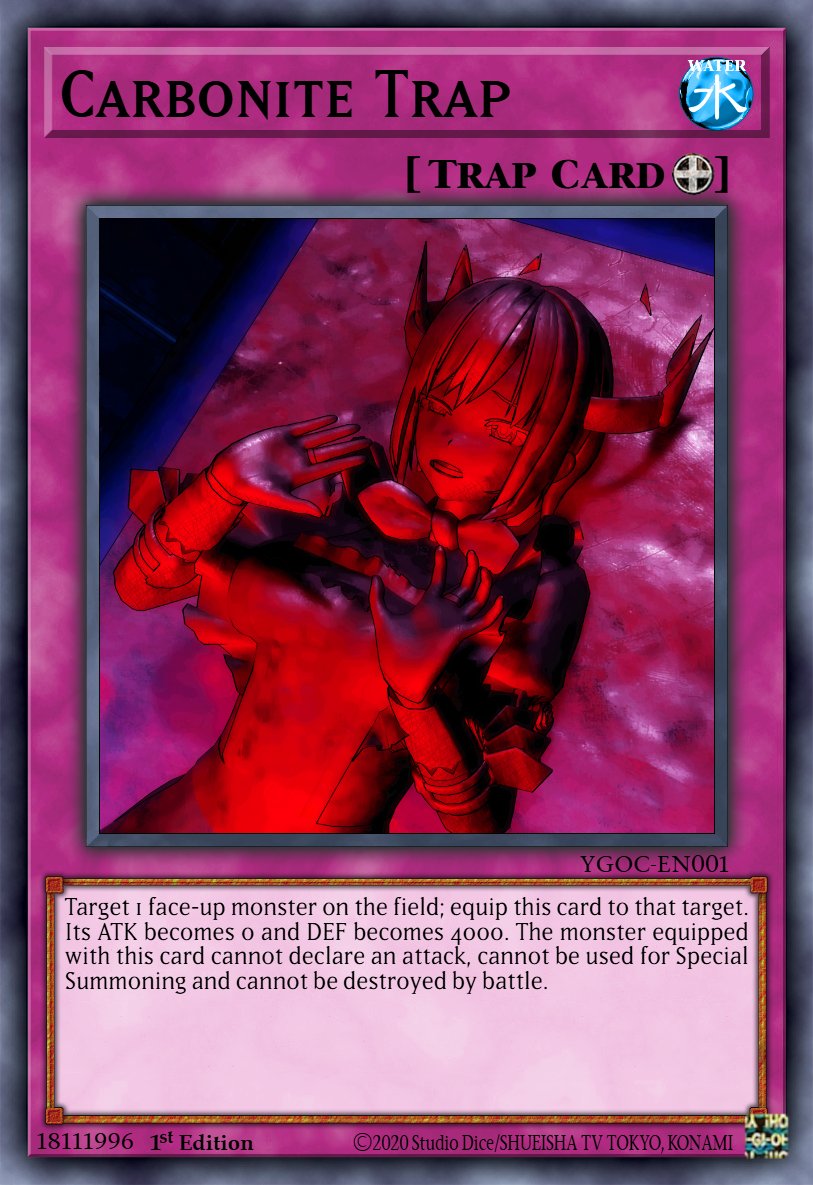 Also made a faux Trap Card for the fun of it lol