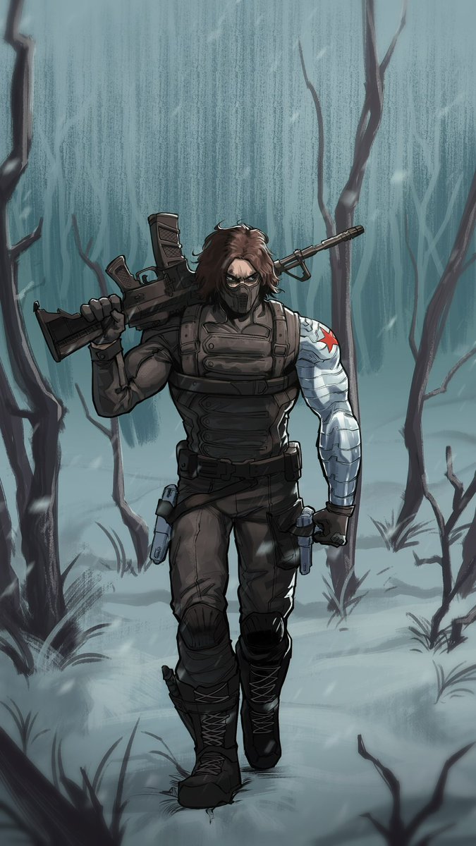 ArashiKumo1's tweet image. Winter Soldier redraw commission

#Thunderbolts #Bucky