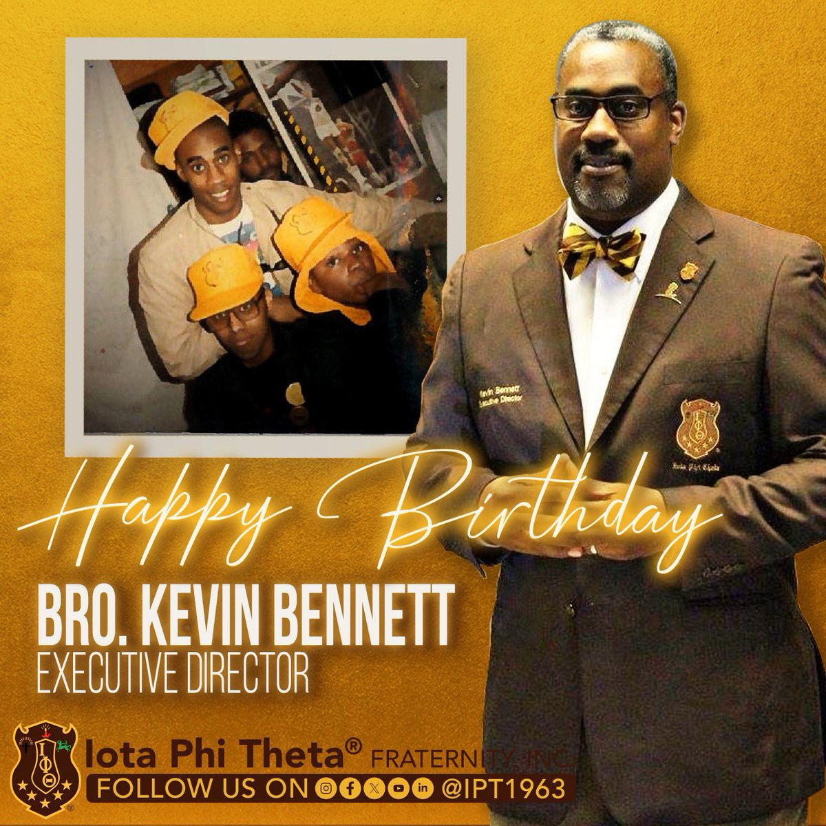 Happy Birthday to Bro. Kevin Bennett, Executive Director of Iota Phi Theta Fraternity, Inc.®

#IPT1963 #HappyBirthday #ONEIota