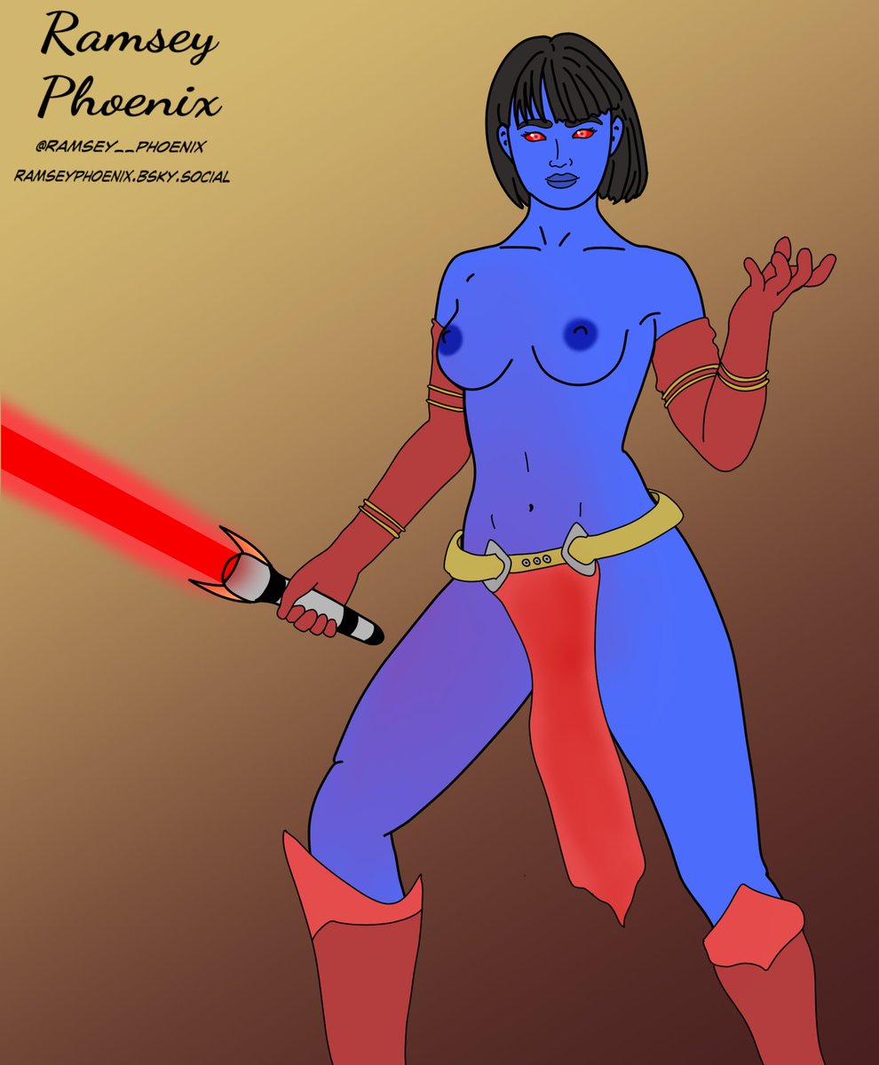 May the Fourth be with you!
Wanted to do up a nice looking chiss gal. 
#nsfw #nsfwart #digitalart #maythefourth