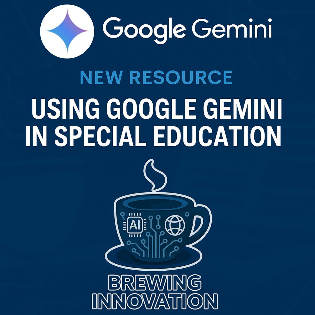 🚨 New resource: Google Gemini in Special Education
A practical guide for K–12 teachers using AI to support IEPs, differentiation &amp; student growth.
✅ Real prompts
✅ Ethical use
✅ Time-saving strategies

☕ Download here → docs.google.com/document/d/1qY…

#BrewingInnovation