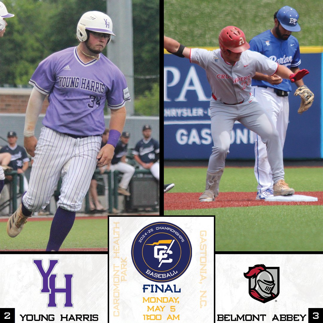 CHAMPIONSHIP MONDAY! <a href="/YHCAthletics/">YHC Athletics</a> takes on <a href="/abbeyathletics/">Abbey Athletics #RaisetheRed</a> for the 2025 Conference Carolinas Baseball Championship title!

#LeadingTheWay