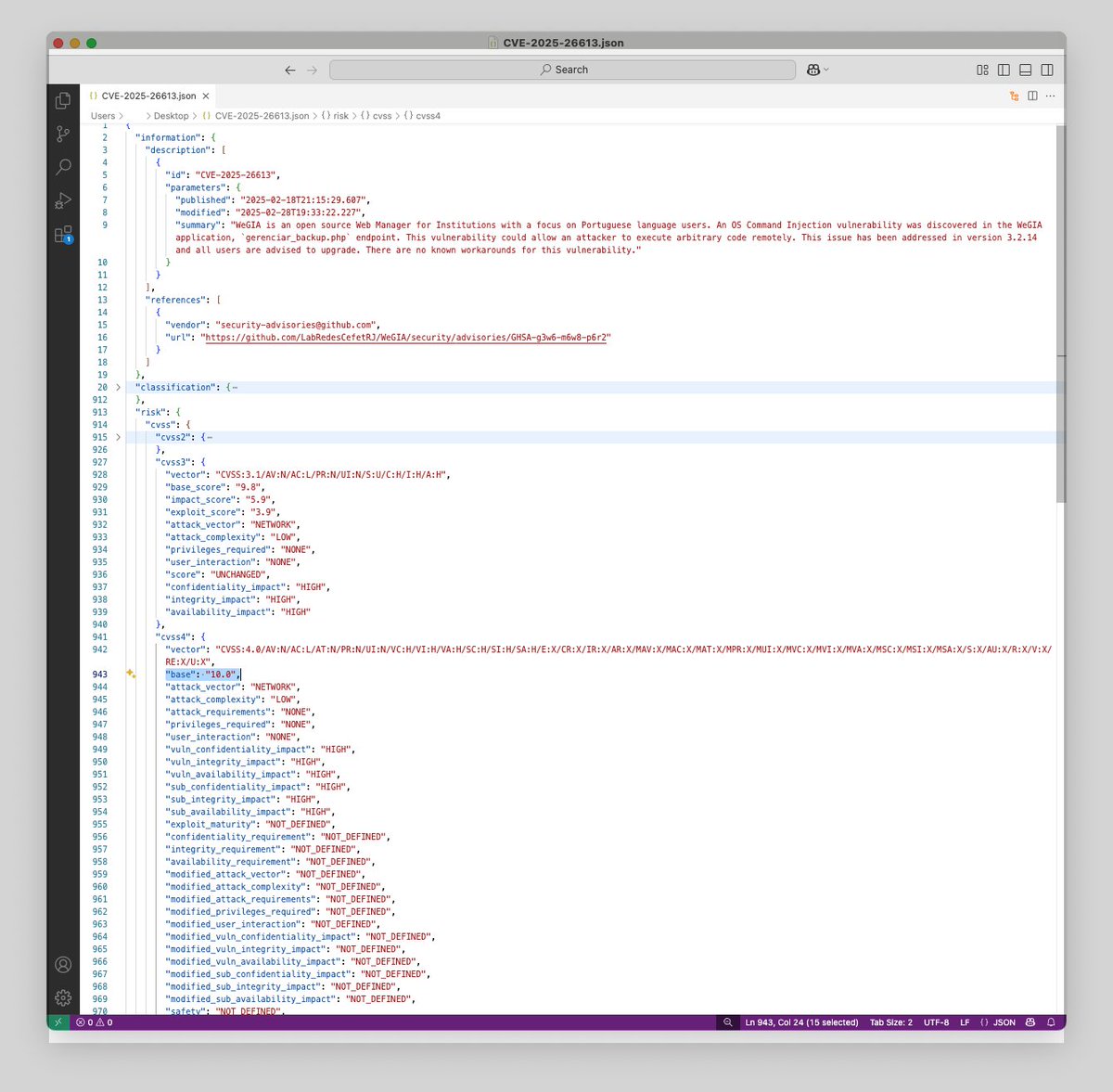 vFeed IO Vulnerability Intelligence As A Service tweet media