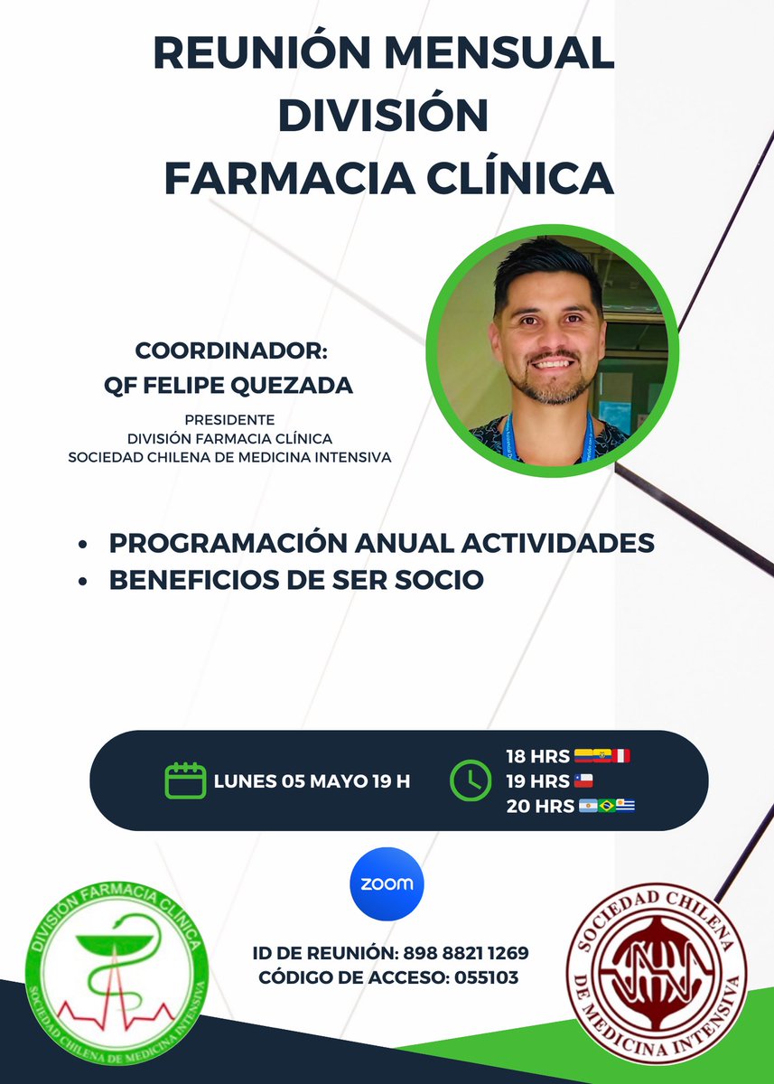 División de Farmacia Clínica SOCHIMI tweet media