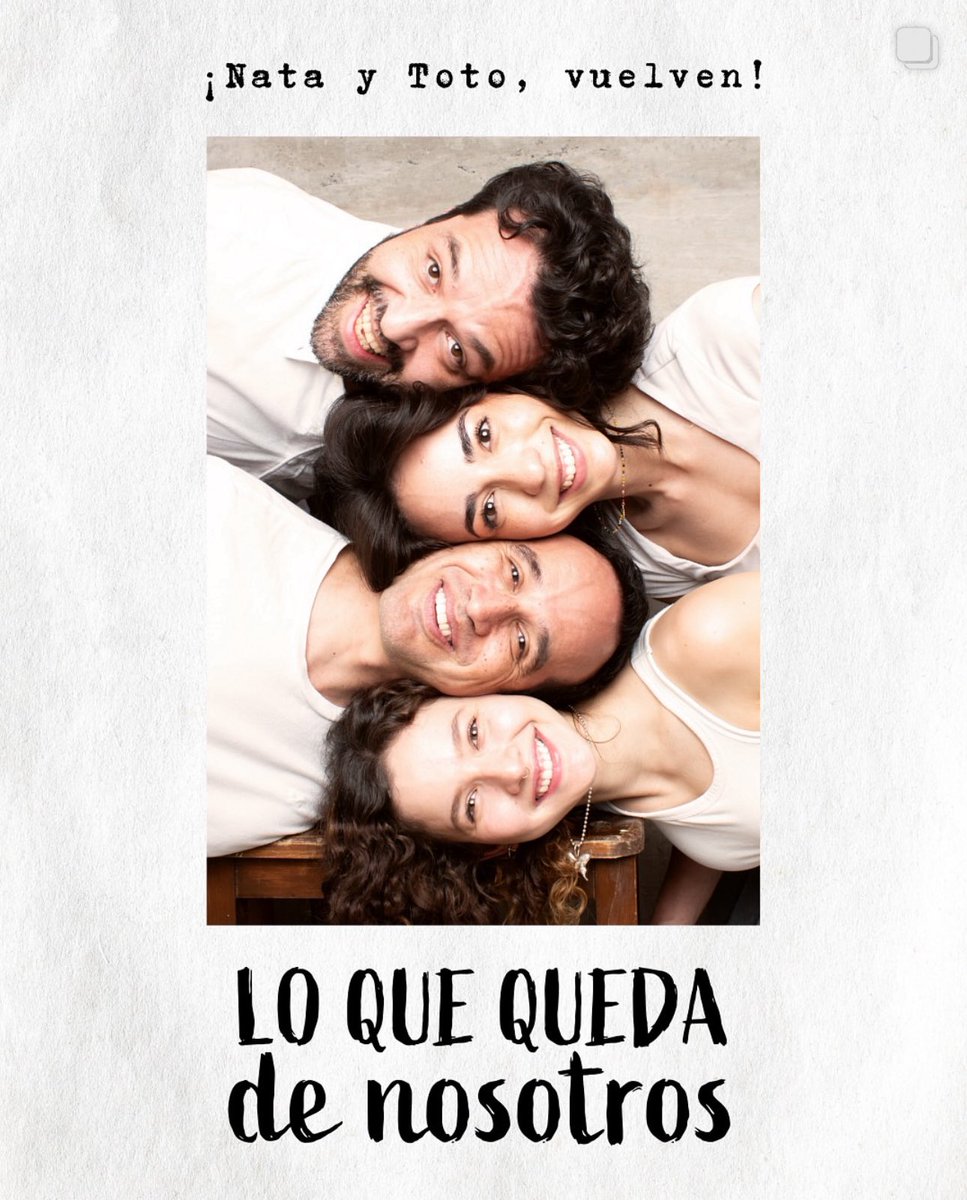 El Aquelarre (@elaquelarre_) on Twitter photo Vuelve Lo Que Queda De Nosotros!! Esto no es un simulacro. El nuevo montaje será dirigido por <a href="/vazquezadrian75/">Adrián Vázquez</a> con <a href="/elguana7/">Guana</a> y <a href="/untalmario/">mario alberto monroy</a> alternando a Toto y <a href="/Fatimafavela/">Fátima Favela</a> y <a href="/HelloImCarla/">Carla Adell</a> como Nata Vuelve Lo Que Queda De Nosotros!! Esto no es un simulacro. El nuevo montaje será dirigido por <a href="/vazquezadrian75/">Adrián Vázquez</a> con <a href="/elguana7/">Guana</a> y <a href="/untalmario/">mario alberto monroy</a> alternando a Toto y <a href="/Fatimafavela/">Fátima Favela</a> y <a href="/HelloImCarla/">Carla Adell</a> como Nata