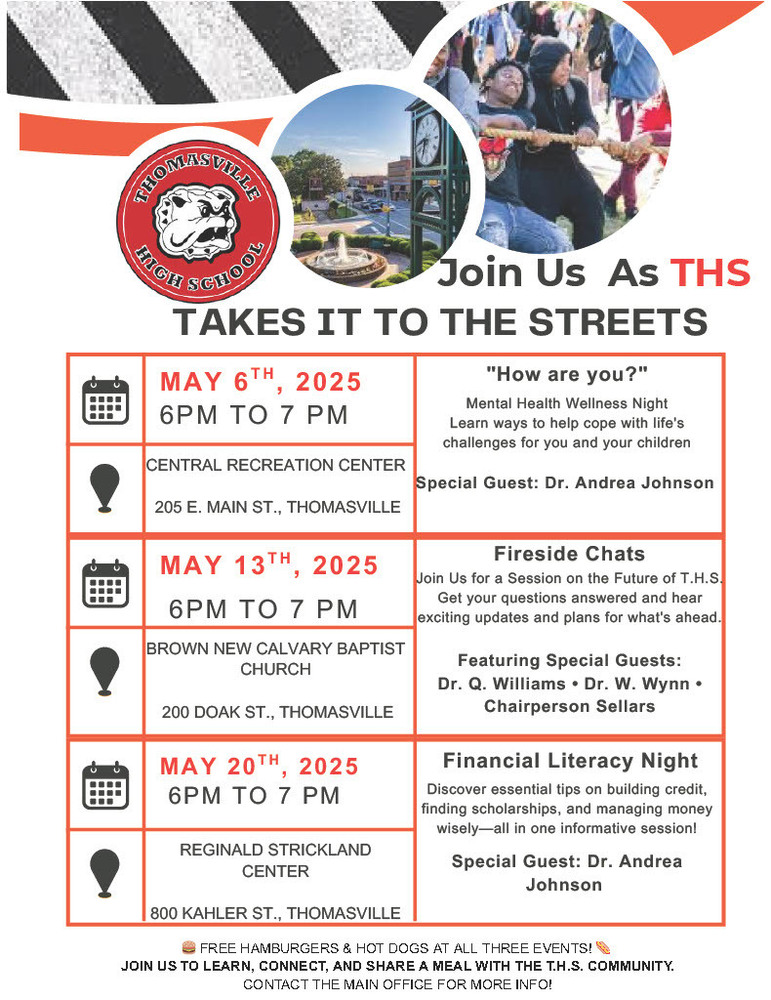 THS Takes It To The Streets-First Event  May 6 at 6:00pm at Central Rec tcs.k12.nc.us/o/tcs/article/…
