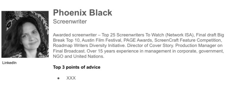 Phoenix Black: screenwriter, fostermom, aid worker tweet media