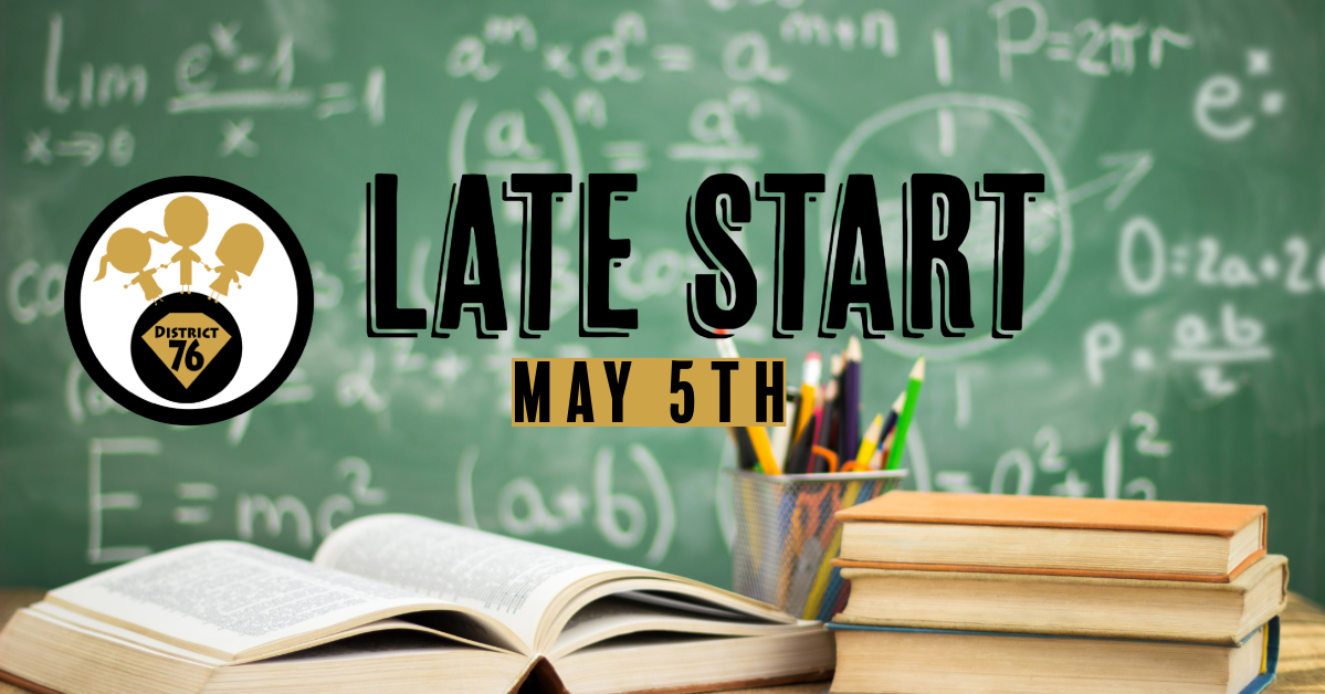 Reminder: tomorrow, May 5th schools will be following our late start schedule. #SparkleOn