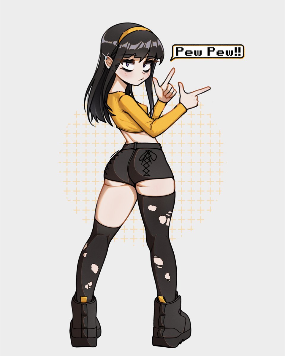 offkair's tweet image. no guitar ver.🖤💛
#oc #イラスト