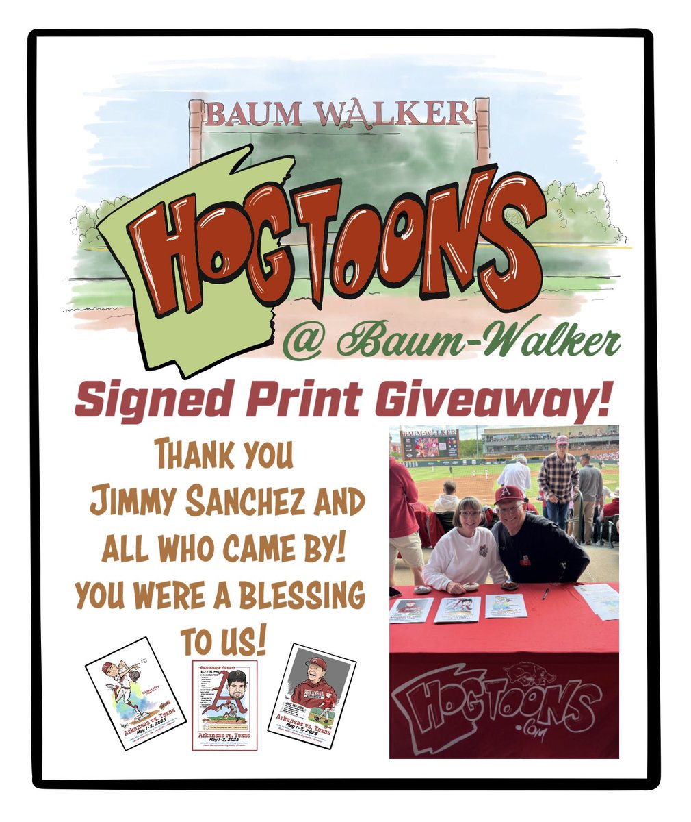 Hogtoons (@realrayzorback) on Twitter photo Razorback fans are the best! Thank you <a href="/JSanchez24_7/">Jimmy J. Sanchez</a> and Hog fans for following Hogtoons! You blessed us! <a href="/RazorbackBSB/">Arkansas Baseball</a> Razorback fans are the best! Thank you <a href="/JSanchez24_7/">Jimmy J. Sanchez</a> and Hog fans for following Hogtoons! You blessed us! <a href="/RazorbackBSB/">Arkansas Baseball</a>