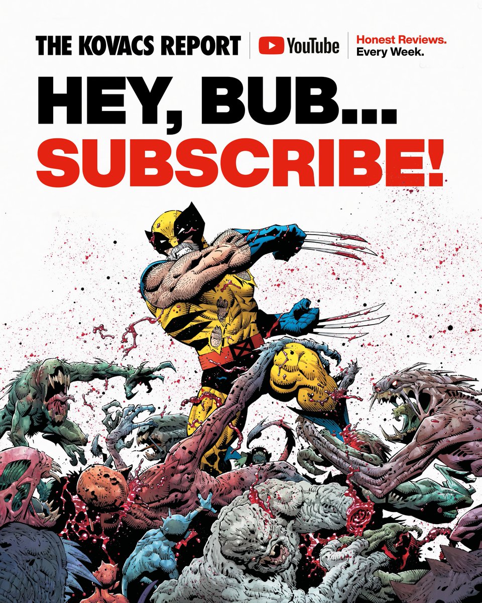 KovacsReport's tweet image. For honest comic book reviews every week, hit the link and subscribe to The Kovacs Report YouTube channel.
tinyurl.com/Kovacs-Report
Follow/Support The Kovacs Report:
YouTube | Instagram | X | Facebook | Reddit | Patreon: @kovacsreport
Don't forget to share this post with your…