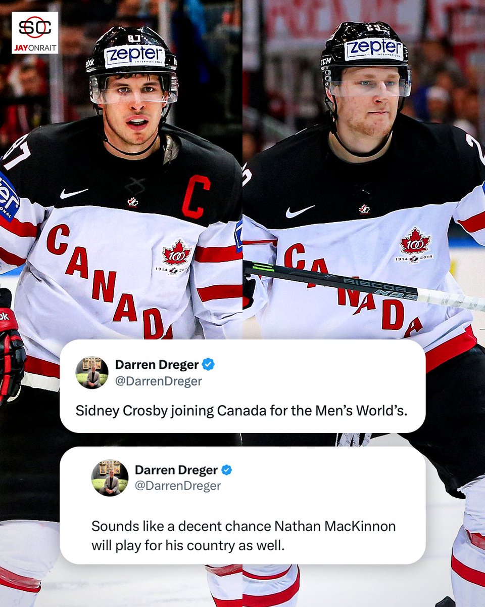 Sidney Crosby and Nathan MacKinnon just love playing hockey 🇨🇦❤️