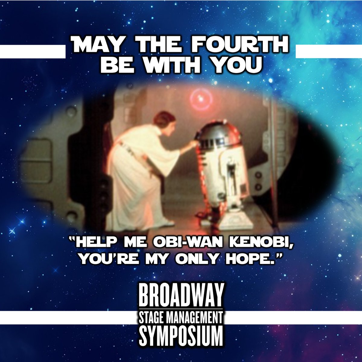 Even the best leaders sometimes need help. It's okay to ask. #stagemanagers can find wisdom in #starwars #stagemanager #stagemanagement #starwarsday #maythe4th