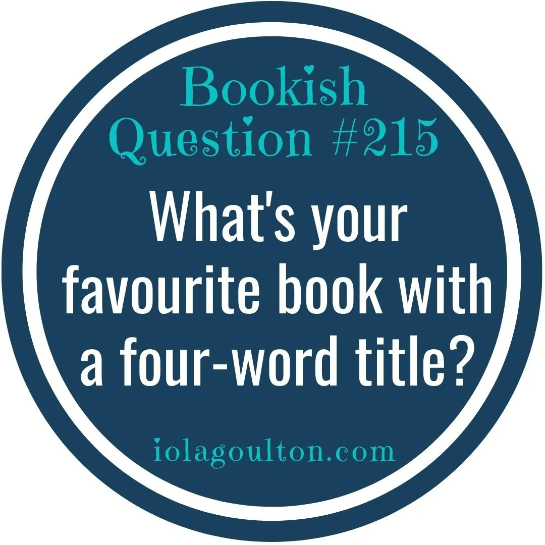 What’s Your Favourite Book with a Four-Word Title? Four-word titles harder to recall than, say, one-word titles. It’s not a natural way of categorising books. But can you think of a favourite? iolagoulton.com/bookish-questi…
#BookishQuestion
#BookishQuestion
