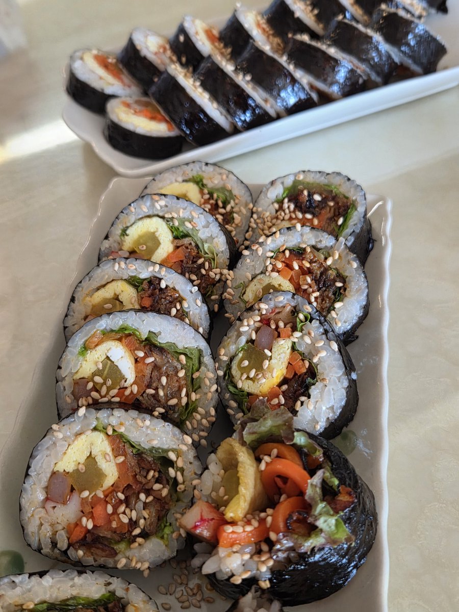 가정식 상추들어간 제육김밥!!