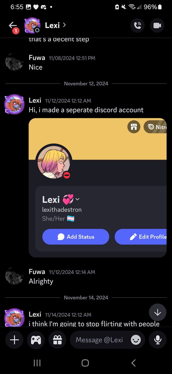 <a href="/FaGoat44/">Particle Crabb🦊🏳️‍🌈</a> Someone came out saying these images are fake. 

They aren't since Crim sent similar ones to me. 
Same exact placement of the bed, same skirt. Same placement of the TV and shelf. Same exact person different discord account. They are REAL