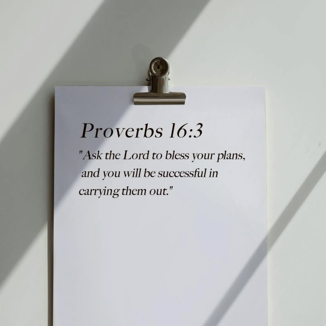 Proverbs 16:3