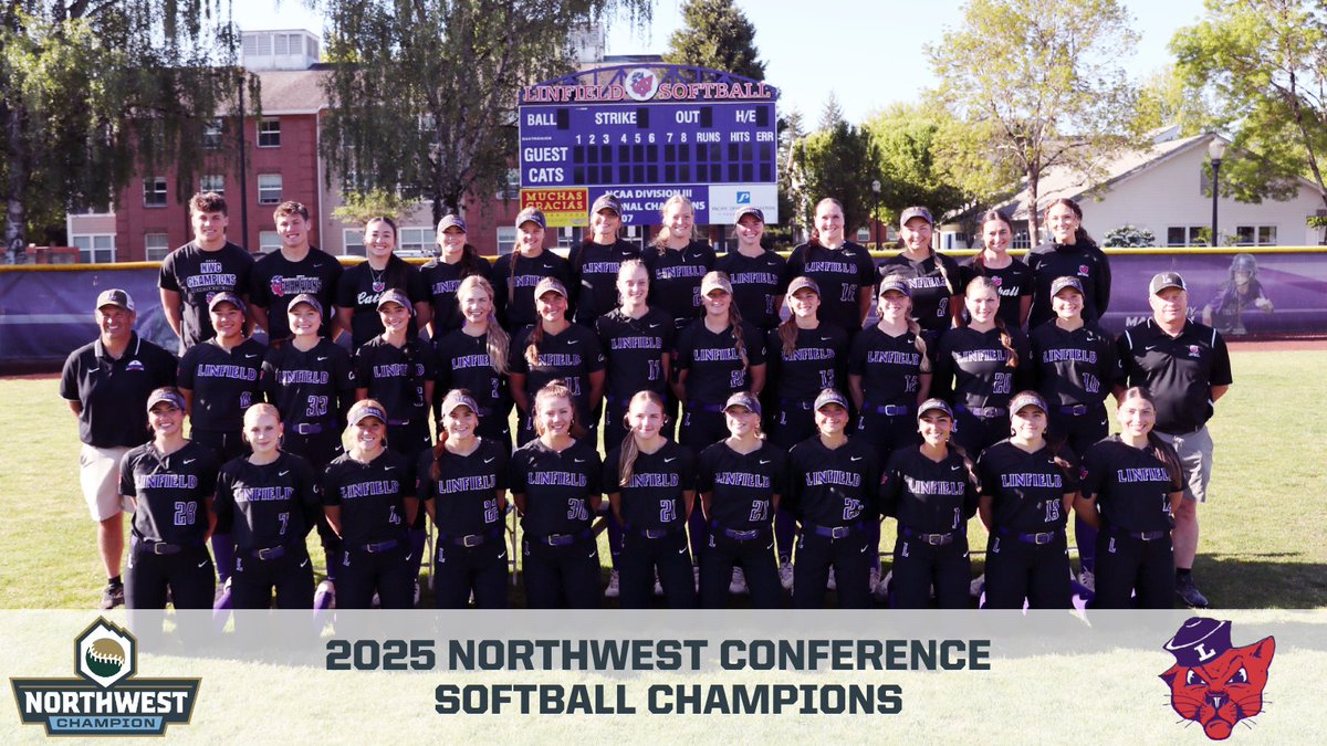 Congratulations to the Linfield Wildcats on winning the 2025 NWC Softball Regular-Season Title and securing hosting rights for this year’s tournament!
