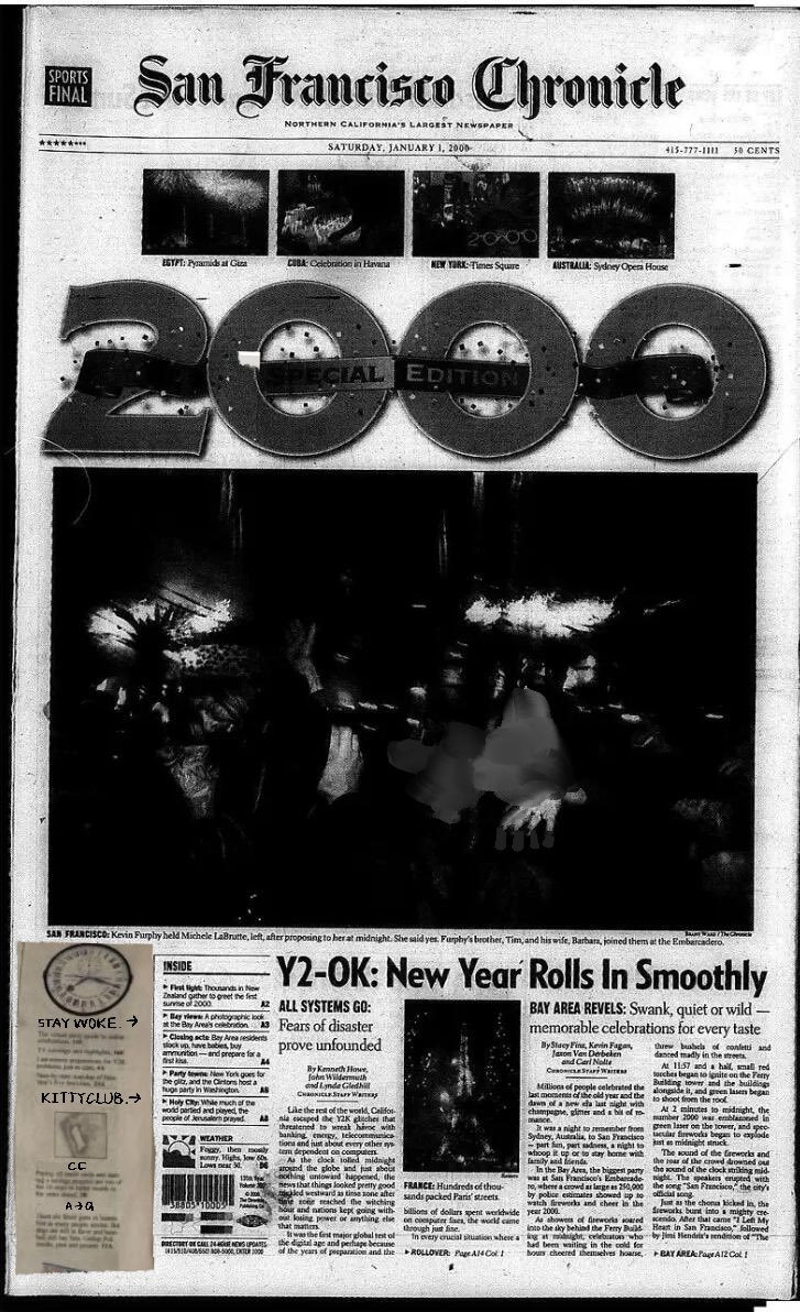Pursue your dreams as the clock strikes midnight.  
Let every adventure ignite，
Embrace the unknown with courage—  
A new era begins!  
Sing your song, 
When Y2K fades into memory,  
Always remember this moment.  
Inspiration hides in plain sight. 
Time capsules carry secrets.