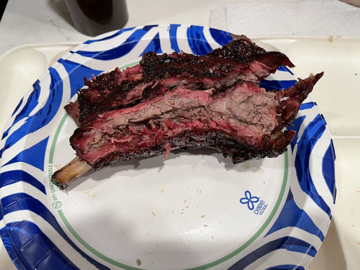 Smoked some beef back ribs today. Yum!!