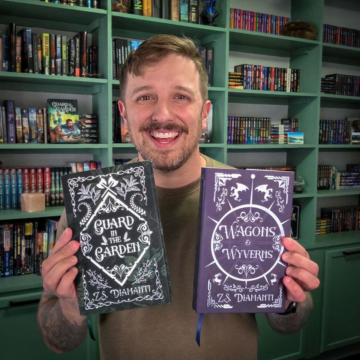 Crazy to think the Kickstarter for my deluxe cozy fantasy book ends tomorrow! 🤯

Don't miss the Wagons &amp; Wyverns campaign. Jump in before it's done!

Oh, and the Guard in the Garden Deluxe Edition is available in this one too! 🪴

Find it InMyBio! 😊🤙