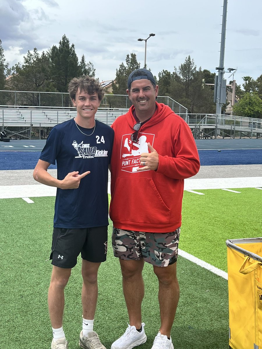 Dylan Burns (@dylanbu1551) on Twitter photo Thank you Coach Sailer and Coach Perez for the great weekend in Vegas with <a href="/Chris_Sailer/">Chris Sailer Kicking</a>. Made finals for both FG and Punt! Thank you Coach Sailer and Coach Perez for the great weekend in Vegas with <a href="/Chris_Sailer/">Chris Sailer Kicking</a>. Made finals for both FG and Punt!