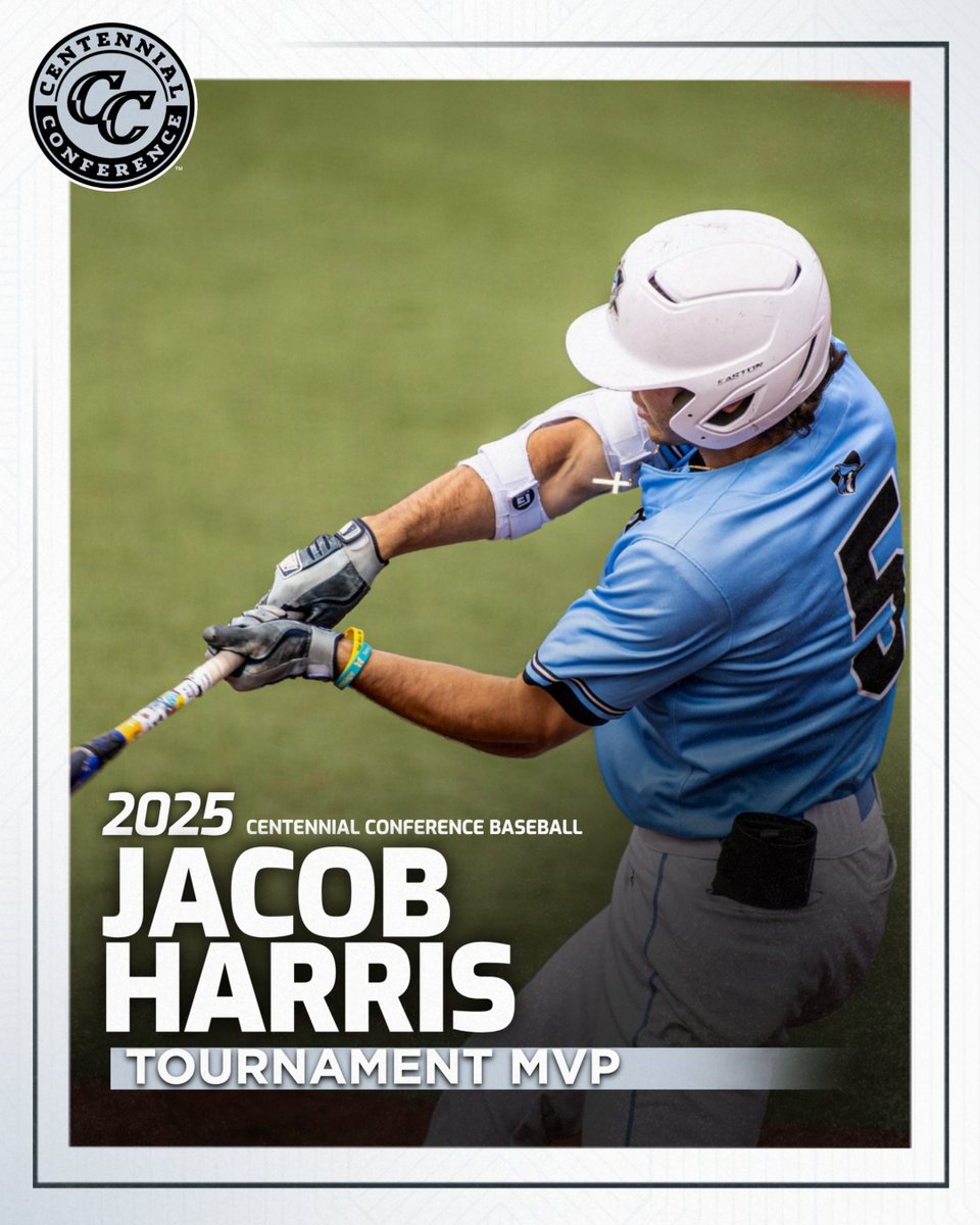CentennialConf's tweet image. 🏆BASE | CHAMPIONS 

🏆X19

@HopkinsSports are your 2025 Centennial Conference Baseball Champions! The Blue Jays secure their third straight tournament title and 19th overall #CCbase championship.

Tournament MVP: Jacob Harris

#CentConf #d3base