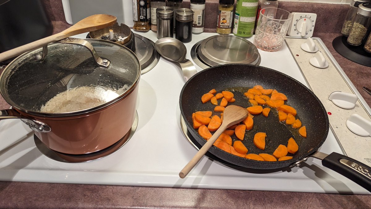 My pay came in and with my raise I am finally able to cook myself a real meal!