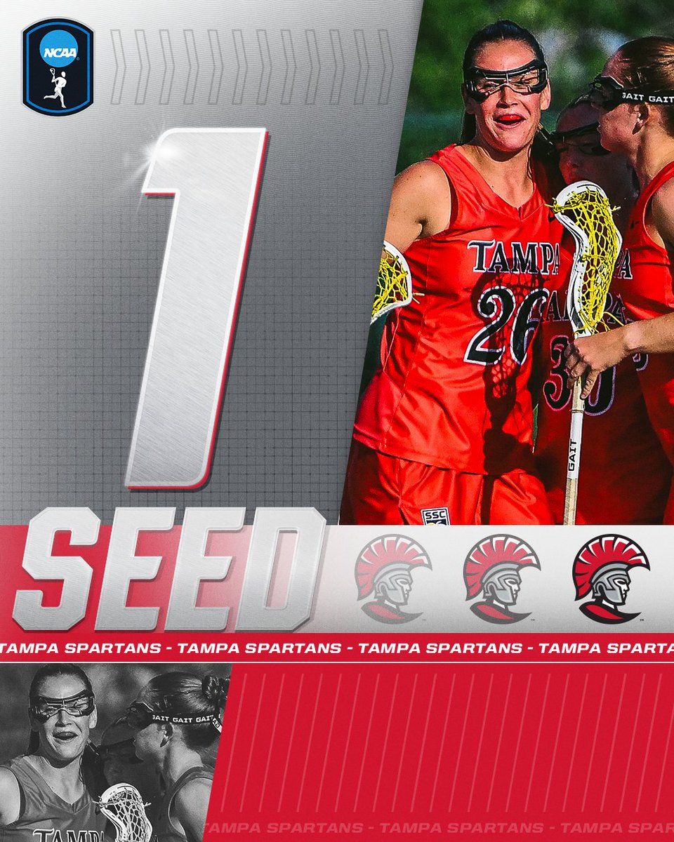 Representing the South Region as the No. 1 seed,
<a href="/UTampaWLax/">University of Tampa Women's Lacrosse</a>!  

#D2WLAX | #MakeItYours
