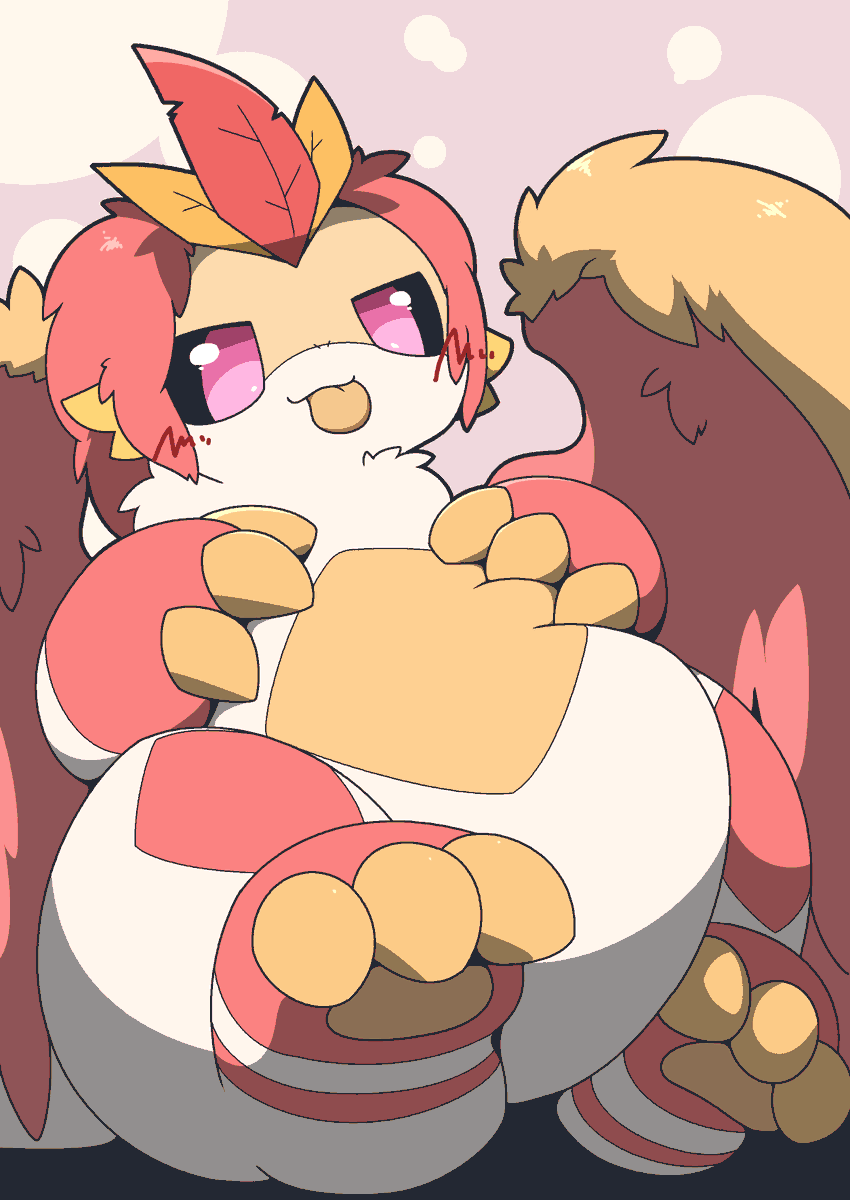 denryuzel's tweet image. もちもちおなかの中…👅
(@Gawnya_n_Bird)