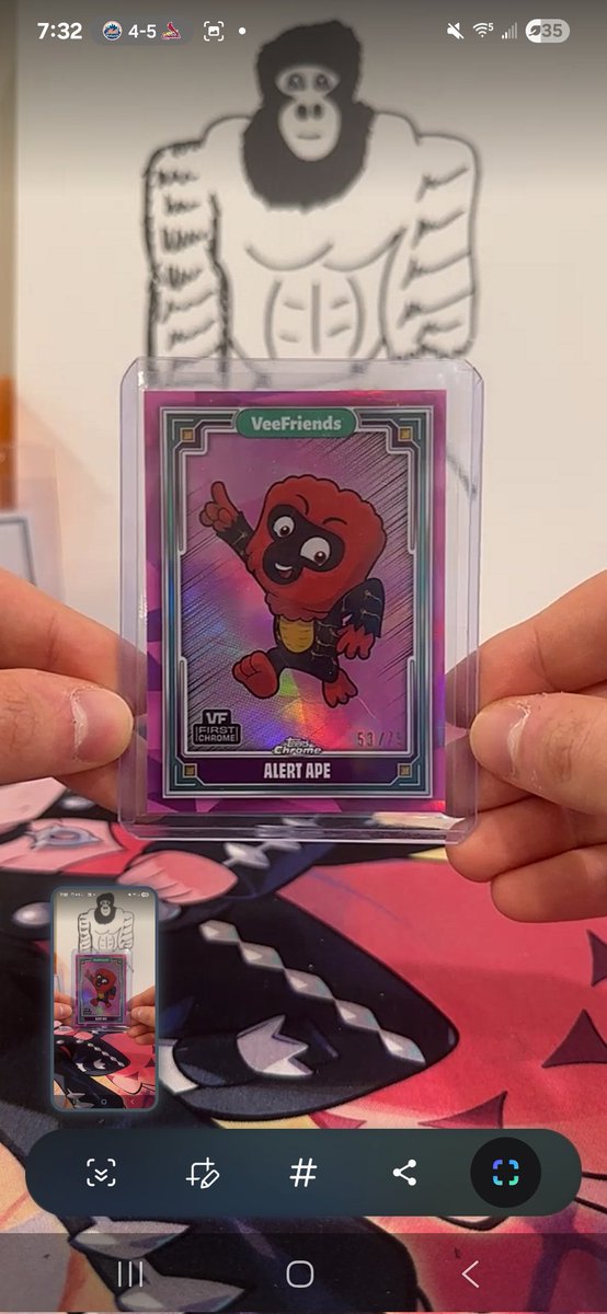 Bang! Hit this all the way from Veefriends Canada community! 

Alert Ape /75 pulled by an OG Alert Ape Minter!

Solid stream at theveefriendscorner! 

<a href="/veefriends/">VeeFriends</a> <a href="/VeeFriendsCards/">VeeFriends Cards</a> <a href="/garyvee/">Gary Vaynerchuk</a>