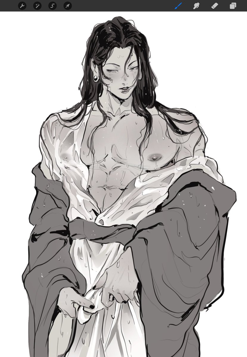 Djuney9's tweet image. 🖤💦
#五夏 #SuguruGeto