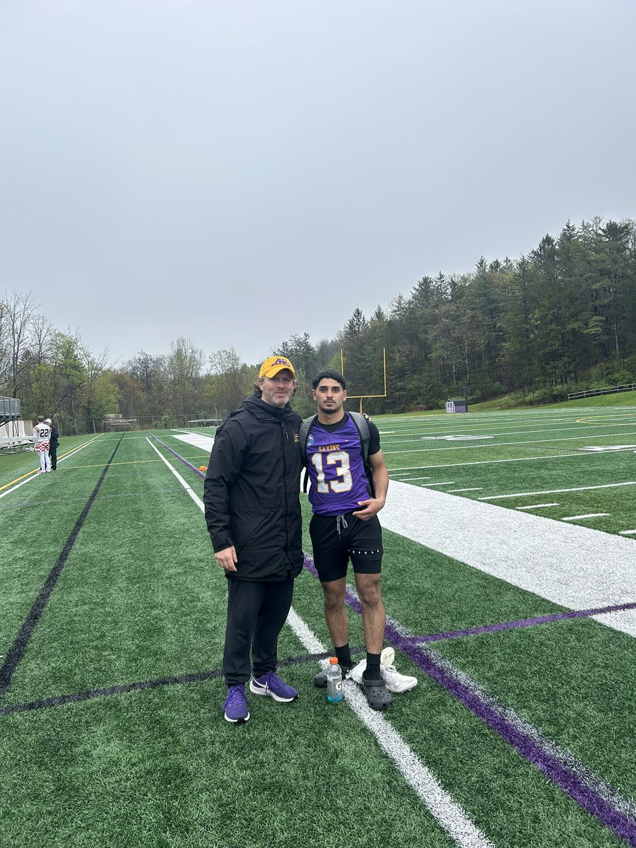 Had a great camp today at <a href="/AUSaxonFootball/">Alfred U Football</a>. I would like to thank all the coaches and players that had interacted with me today. <a href="/Coach_Donlon/">Steve Donlon</a>