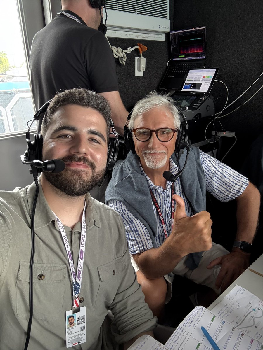 Harry Benjamin (@imharrybenjamin) on Twitter photo Lots of fun having <a href="/HillF1/">Damon Hill</a> join us in the BBC commentary box for the first time this year!
#BBCF1 #MiamiGP Lots of fun having <a href="/HillF1/">Damon Hill</a> join us in the BBC commentary box for the first time this year!
#BBCF1 #MiamiGP