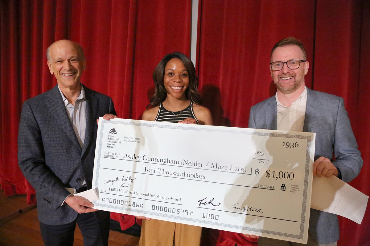 Eric J. Nestler, MD, PhD (@ericjnestler) on Twitter photo And so proud of <a href="/ANeurogirl/">Ashley Cunningham, MSc š§ </a> ā from <a href="/ian_maze2/">Ian Maze</a>'s and my lab ā for winning our neuroscience graduate program's prestigious Philip Hausfeld Memorial Award for exemplary dissertation research. Presented by <a href="/PaulKennyPhD/">Paul Kenny, PhD</a> and me at our FBI retreat. Way to go, Ashley! <a href="/SinaiBrain/">Friedman Brain Institute</a> And so proud of <a href="/ANeurogirl/">Ashley Cunningham, MSc š§ </a> ā from <a href="/ian_maze2/">Ian Maze</a>'s and my lab ā for winning our neuroscience graduate program's prestigious Philip Hausfeld Memorial Award for exemplary dissertation research. Presented by <a href="/PaulKennyPhD/">Paul Kenny, PhD</a> and me at our FBI retreat. Way to go, Ashley! <a href="/SinaiBrain/">Friedman Brain Institute</a>
