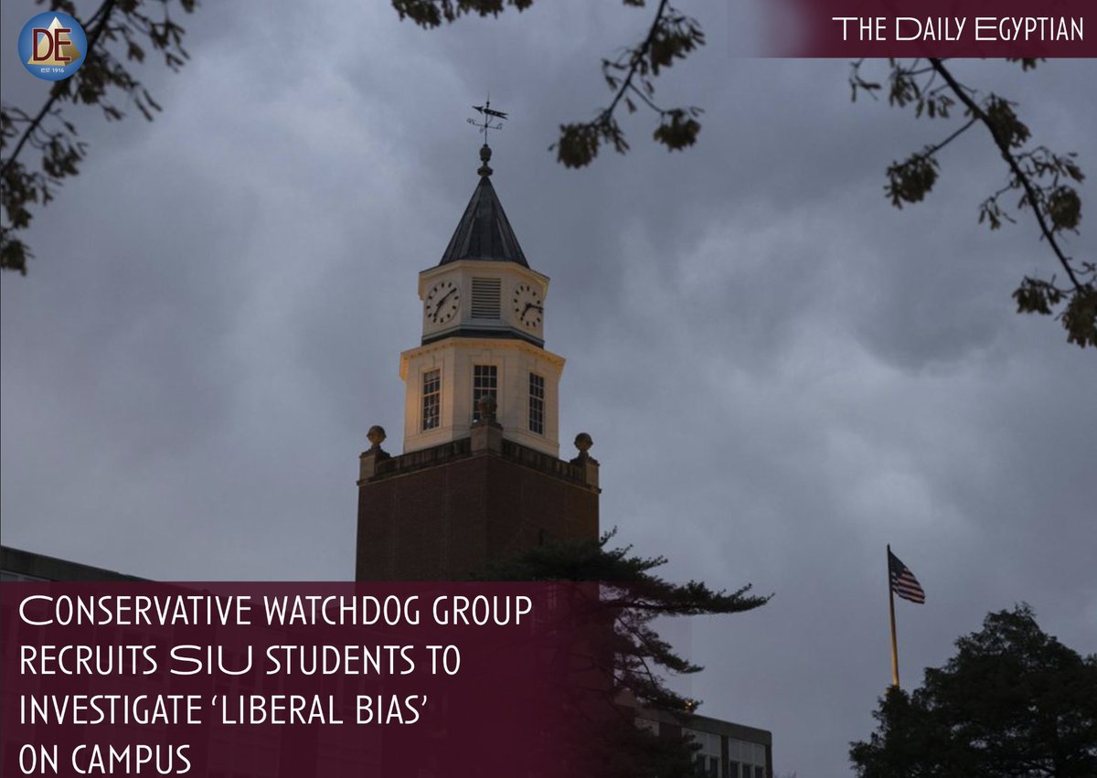 Campus Reform, a conservative media group, has been recruiting SIU students to report on “liberal bias” in higher education. 
Read more: dailyegyptian.com/121370/news/co…

✍️: Morrigan Carey